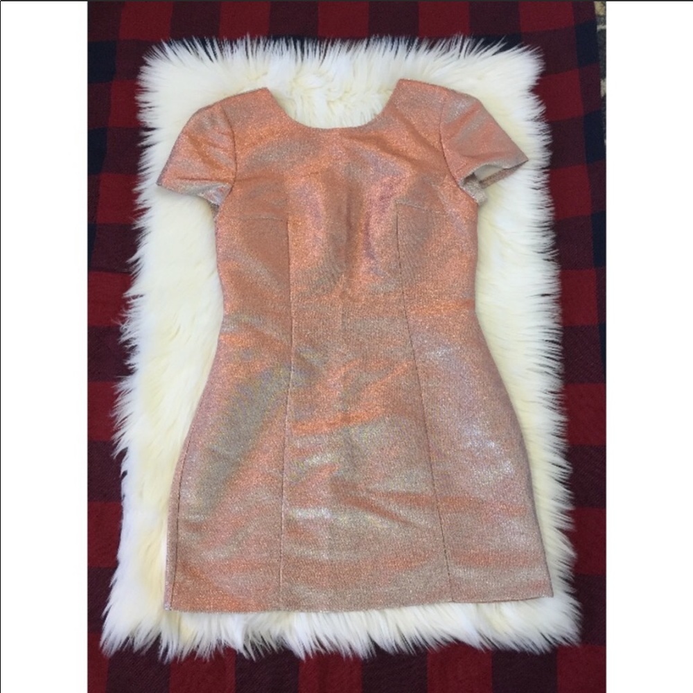 Express Rose Gold Dress NWT